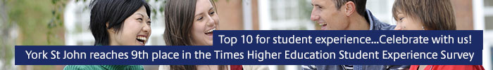 THE top 10 for student experience banner