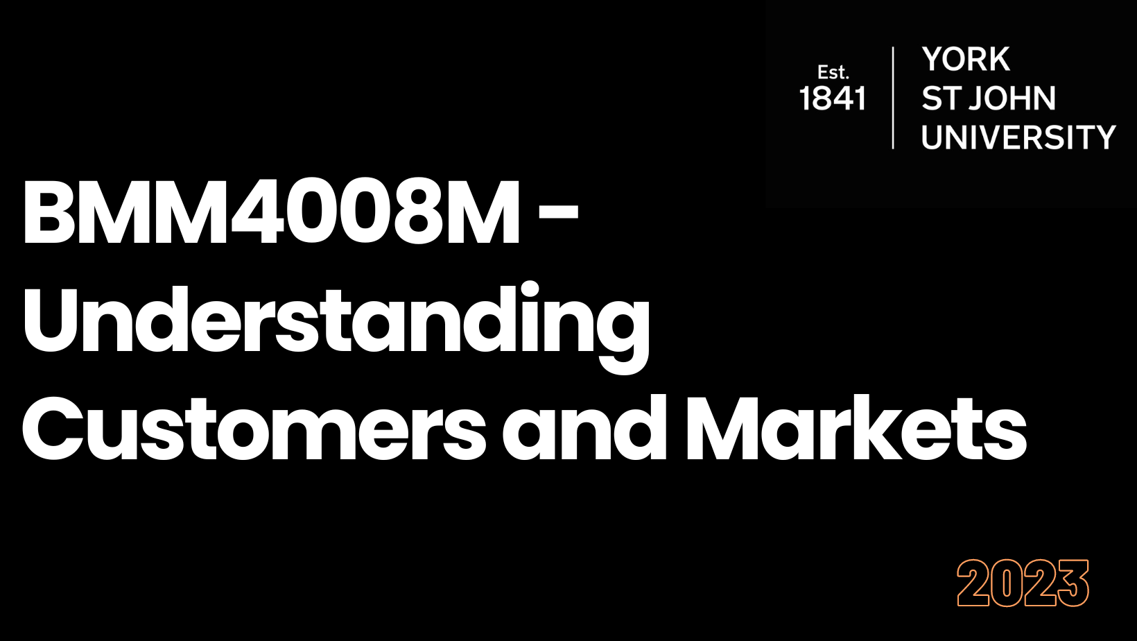 BMM400<span class="highlight">8</span>M-2022-23-SEM2-A BMM400<span class="highlight">8</span>M | Understanding Customers and Markets | 2022-23 SEM2 | OMA