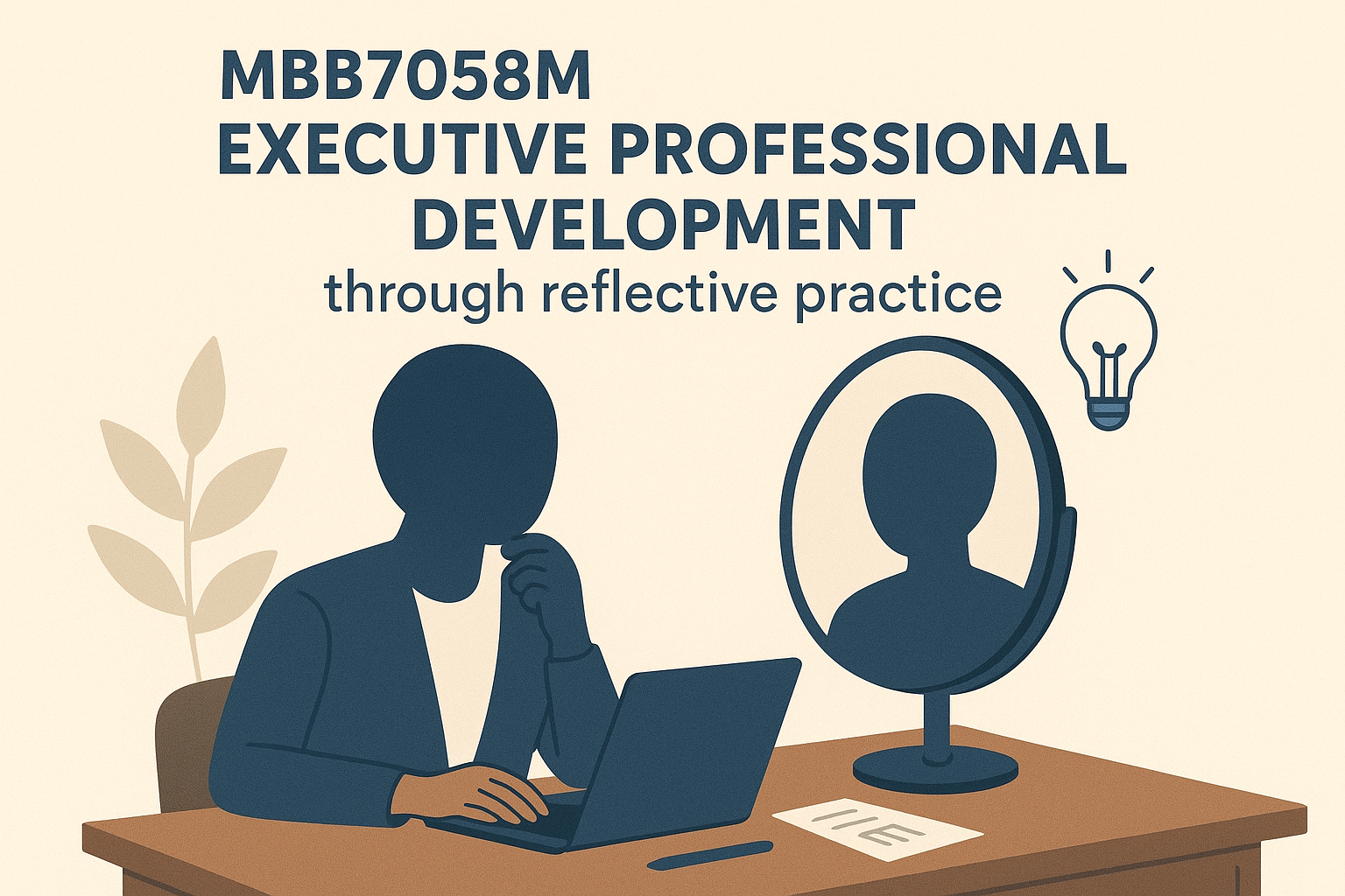 MBB705<span class="highlight">8</span>M-2025-26-T12-NOV MBB705<span class="highlight">8</span>M (NOV 25) Executive Professional Development through Reflective Practice | 2025-26 T12 (Group NOV)