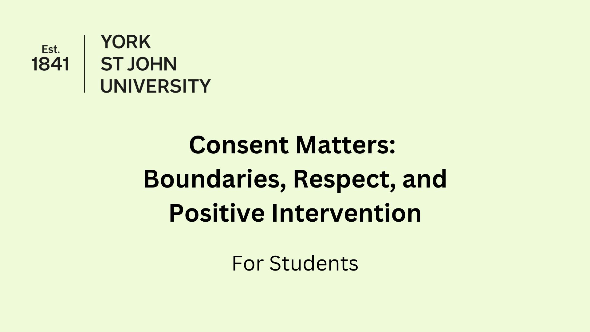2627<span class="highlight">YSJ</span>Consent 2026-27 <span class="highlight">YSJ</span> Consent Matters Training <span class="highlight">for</span> students